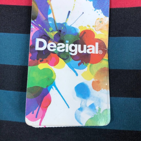 Desigual Womens Medium Striped Sheath Dress - Picture 4 of 8